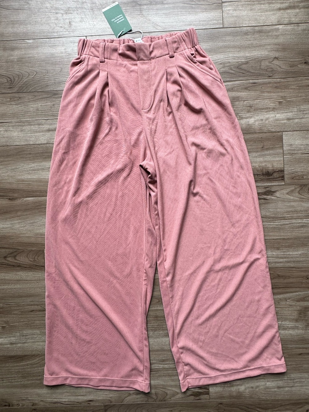 Halara Flex™ High Waisted Pocket
Wide Leg Waffle Work Pants Rise Tan Size SP - Picture 8 of 16